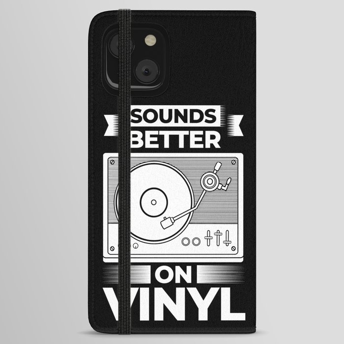 Vinyl Record Player LP Music Album iPhone Wallet Case