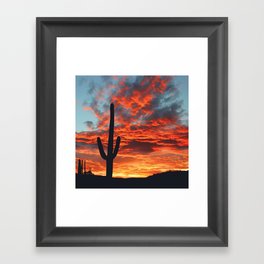 Southwestern Sunset -- Iconic Southwest Framed Art Print
