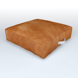 Natural brown leather, vintage texture Outdoor Floor Cushion