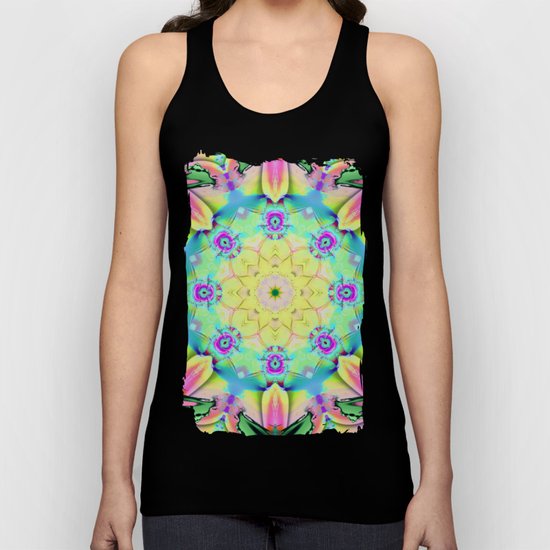 Summer feelings, colourful kaleidoscope design Unisex Tank Top
