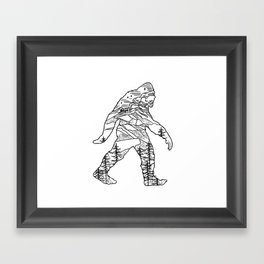 Bigfoot in the pacific northwest Framed Art Print