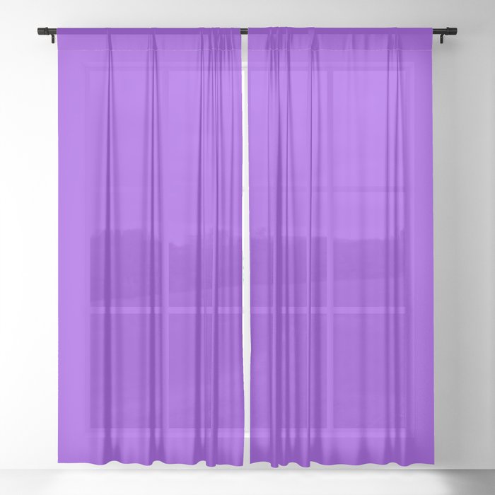 Proton Purple Sheer Curtain By Rafaelbranco Society6