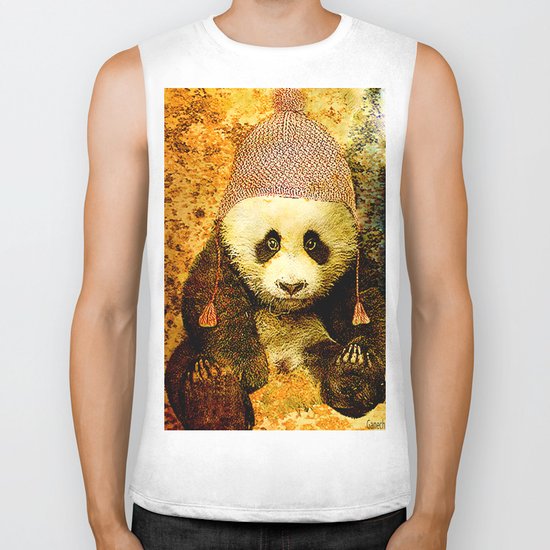 baby Panda Biker Tank