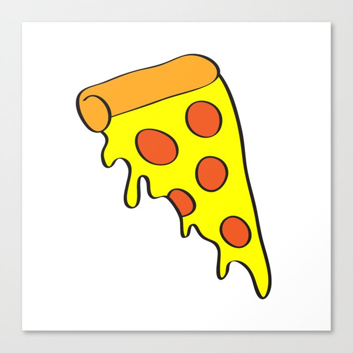 i want pizza Canvas Print