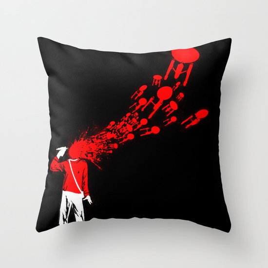 Trekkies in the Attic Throw Pillow