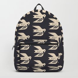 Peace Dove Backpack | Pattern, Graphic, Peace, Lettering, Modern, Retro, Drawing, Hope, Curated, Rustic 