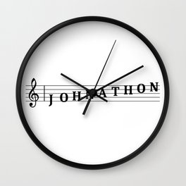 Name Johnathon Wall Clock | Tag, Name, Firstname, Forename, First, Gift, Johnathon, Named, Musical, Music 
