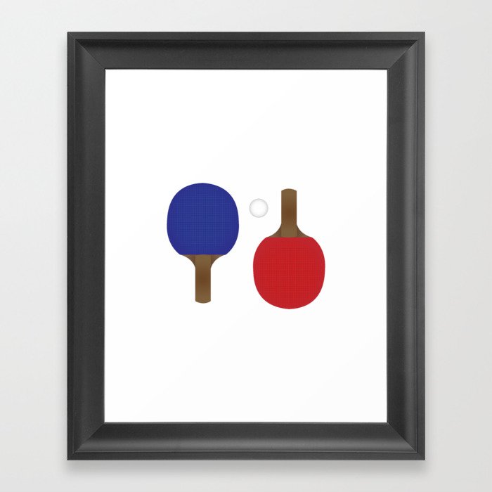 Ping Pong Rackets Framed Art Print