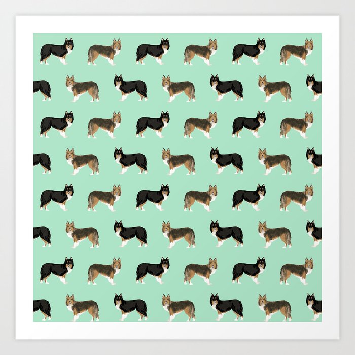 Shetland Sheep Dog pattern custom dog gifts for unique dog breed