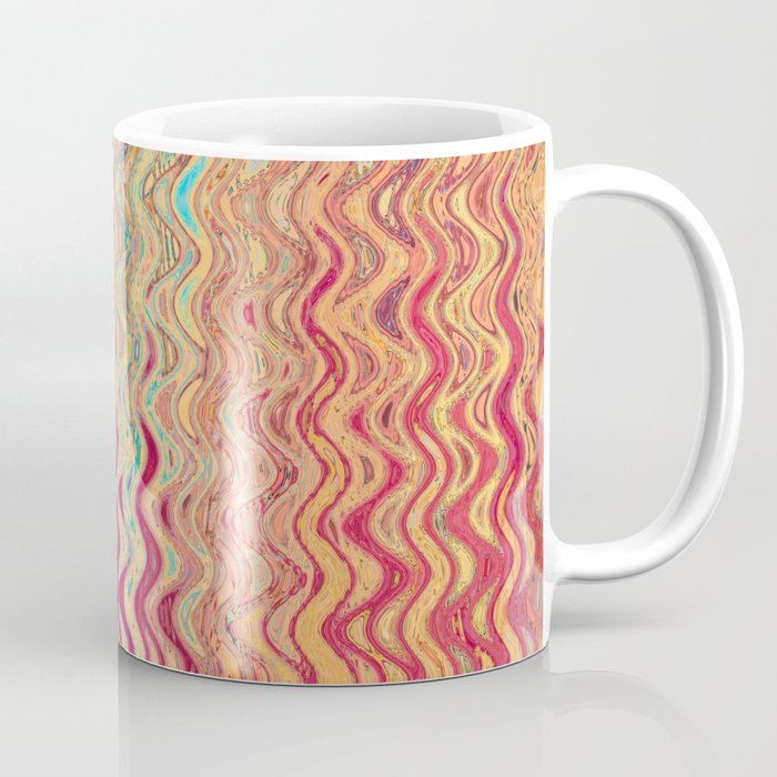 Colorful Wavy Lines Coffee Mug
