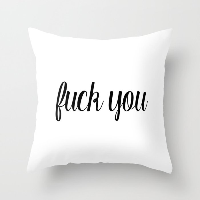 TWO WORDS Throw Pillow