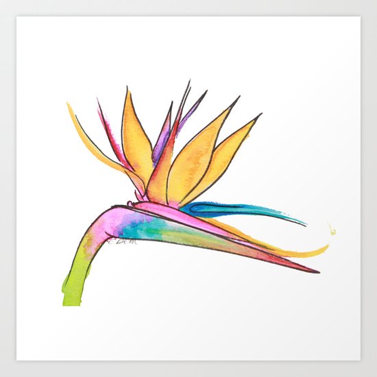 Oiseau du paradis Art Print