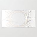 Simply Sunburst In White Gold Sands On White Window