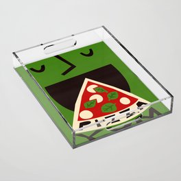 Yum Pizza Acrylic Tray