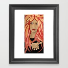 Fire Goddess Framed Art Print