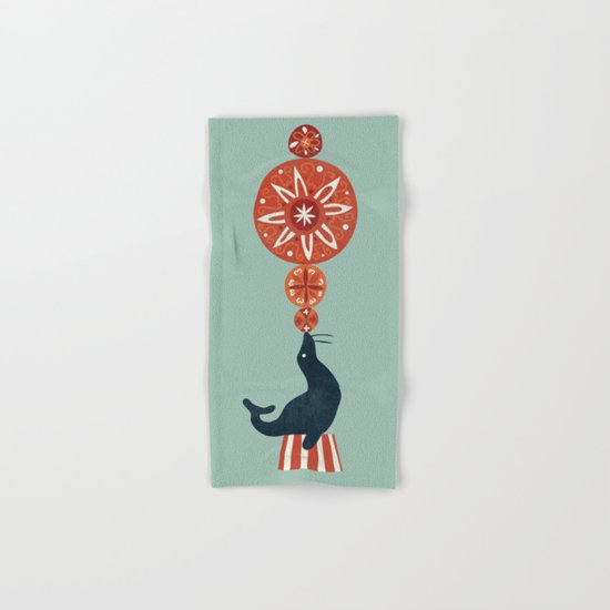 Circus Seal Hand & Bath Towel