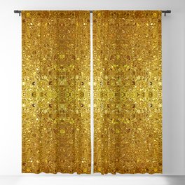 Deep gold glass mosaic Blackout Curtain