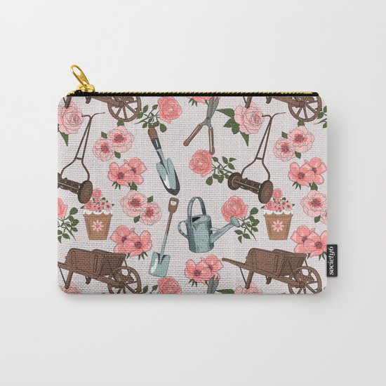 Vintage gardening pattern Carry-All Pouch
