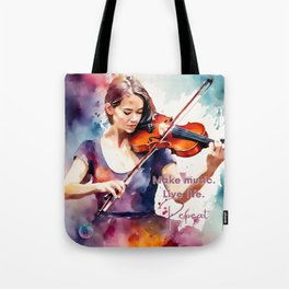 Creative Woman Musician 3 Tote Bag