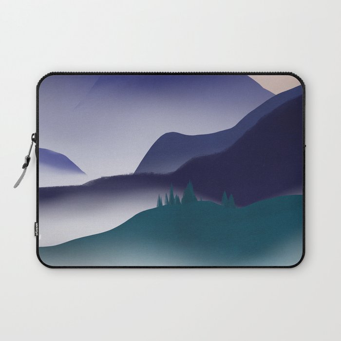 Into the deep purple mountain Laptop Sleeve