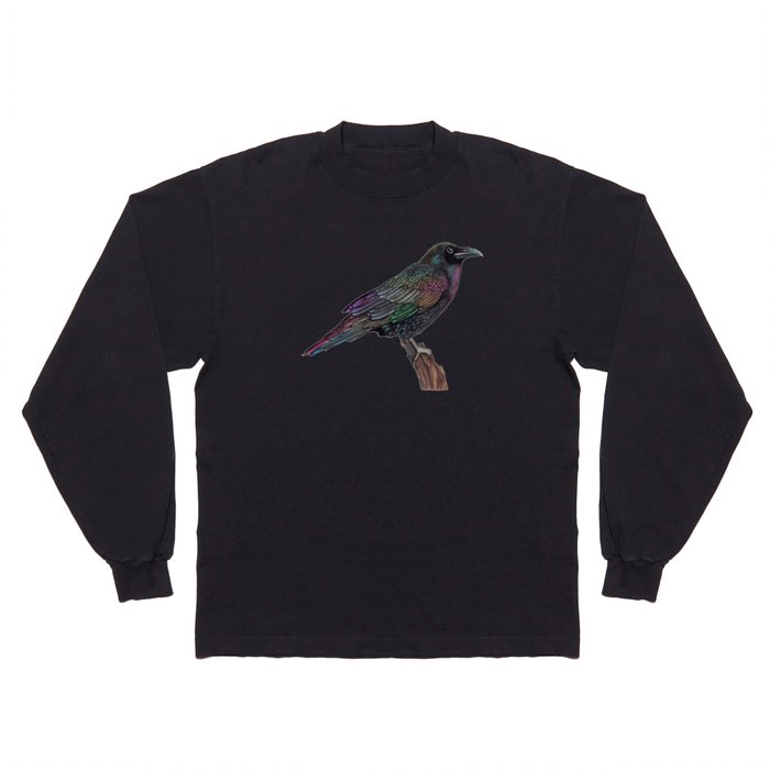 Rainbow Raven Long Sleeve T Shirt