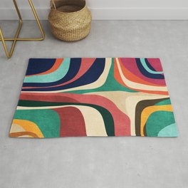 Impossible contour map Area & Throw Rug