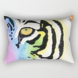 Rainbow Tiger Rectangular Pillow