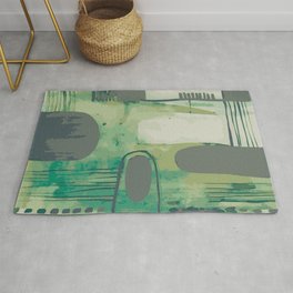 Spring meadow (abstract composition) Rug