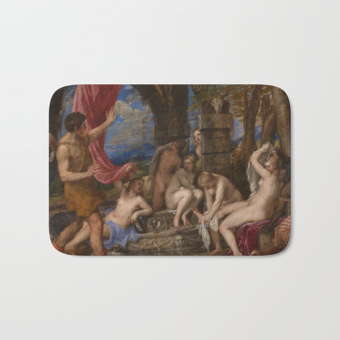 Titian (Tiziano Vecelli) "Diana and Actaeon", 1556-1559 Bath Mat