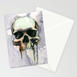 Dark Drippy Skull Stationery Cards