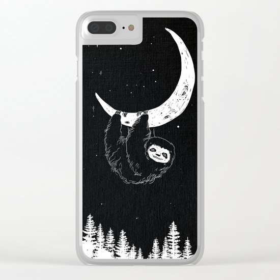Goodnight Sloth Clear iPhone Case