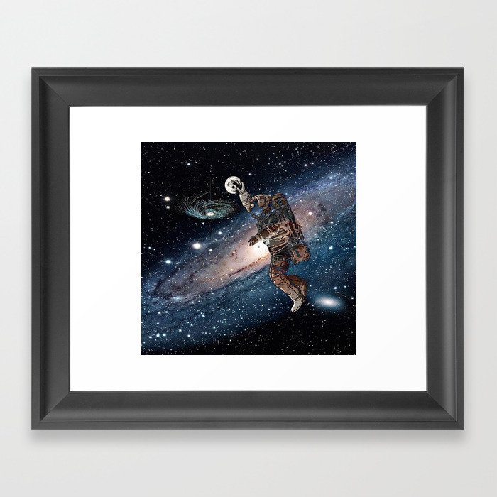 Space Dunk Framed Art Print