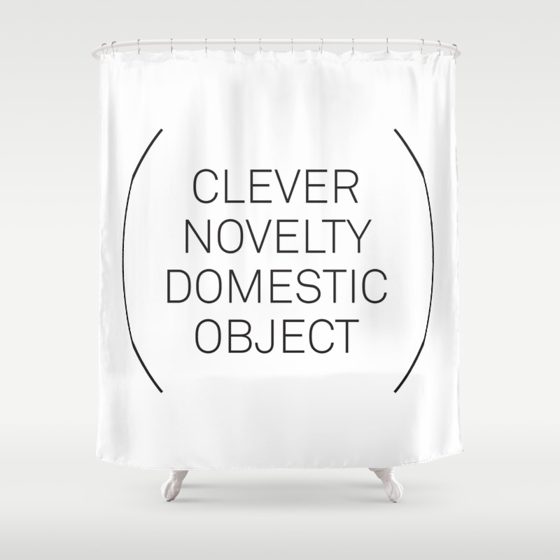 A Clever Novelty Shower Curtain By Kazoodac Society6