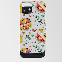 cute hand drawn watermelon pattern iPhone Card Case