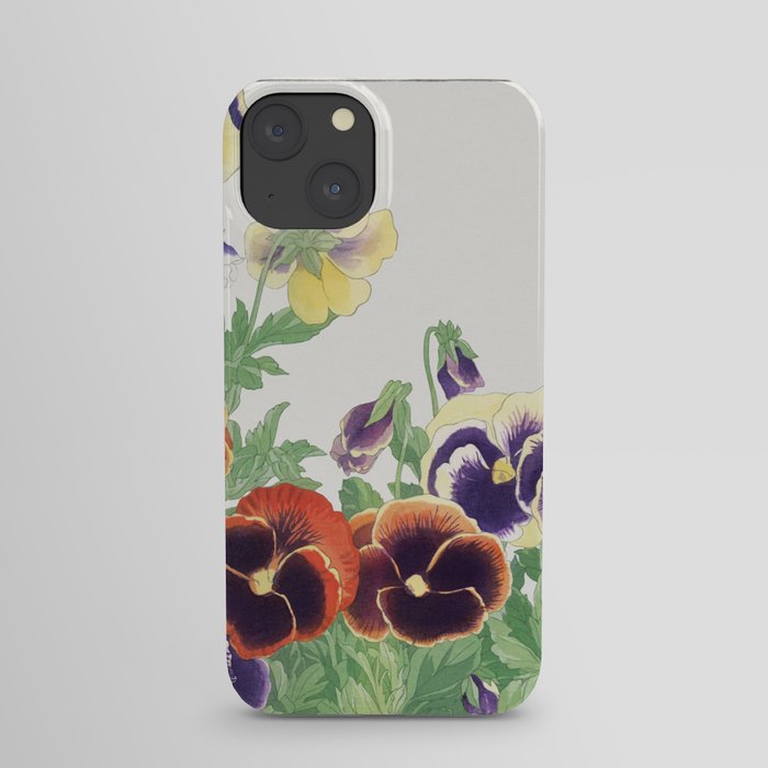 Vintage Pansy Flower. Seiyô SÔKA ZUFU. iPhone Case