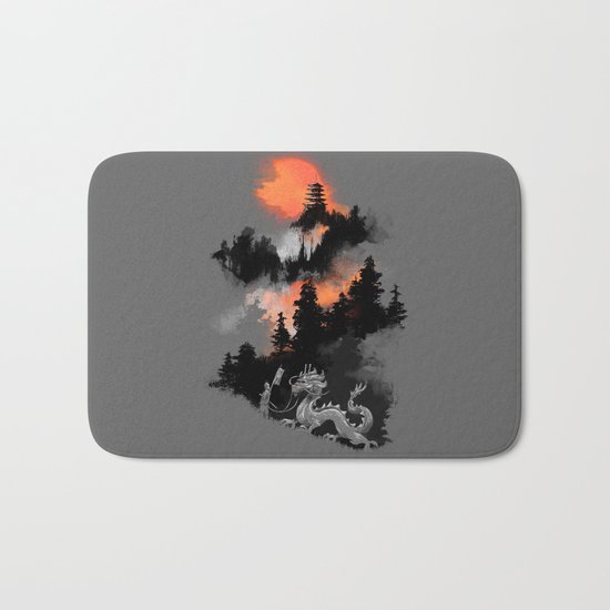 A samurai's life Bath Mat