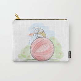Bunny on a Ball Carry-All Pouch