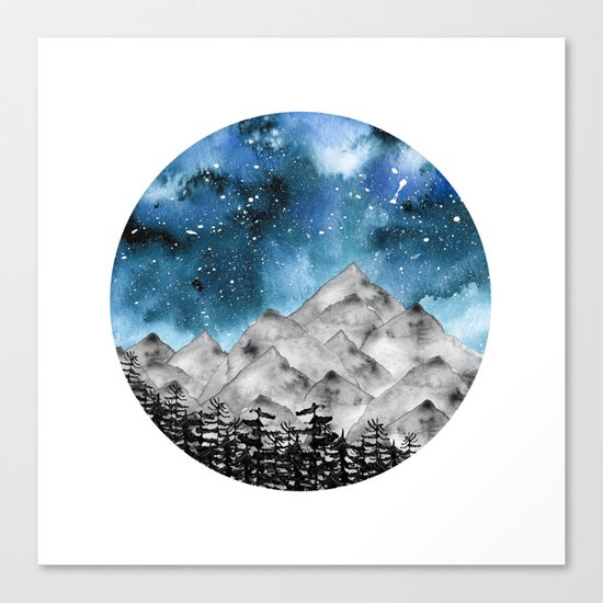 Forgotten Spaces ( Blue ) Canvas Print