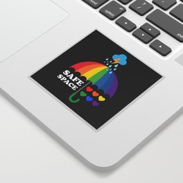 Safe Space LGBT Rainbow Flag Sticker