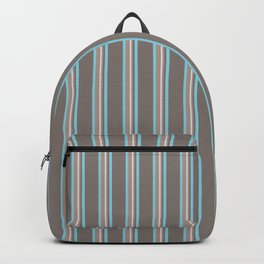 Retro Stripes Mauve and Light Blue Backpack | Wallpaper, Digital, Repeatpattern, Mutedcolors, Graphicdesign, Desaturated, Apparel, Lightblue, Vectorartwork, Homedecor 