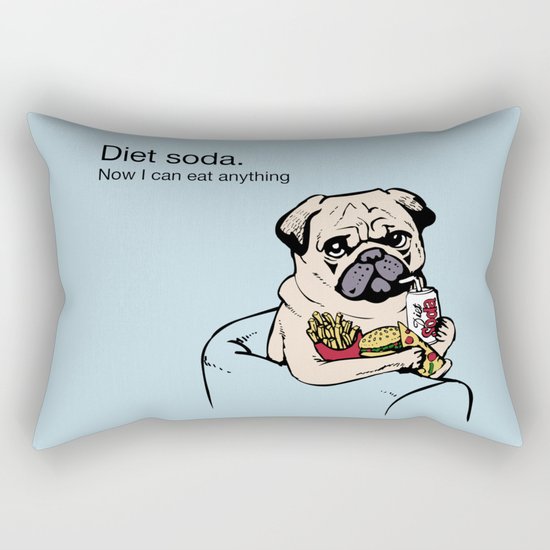 Diet Soda Rectangular Pillow
