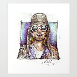 Cobain Art Print
