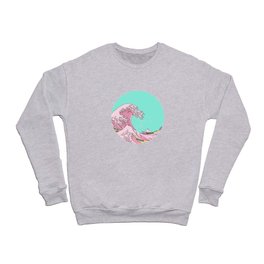 The Great Wave off Kanagawa Pastel Crewneck Sweatshirt