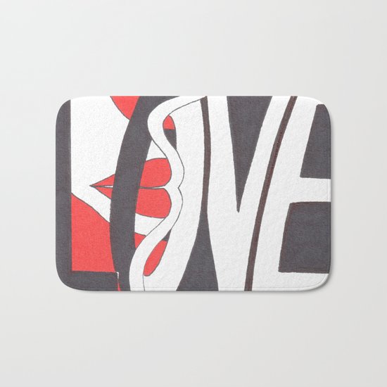 Love Lips Bath Mat