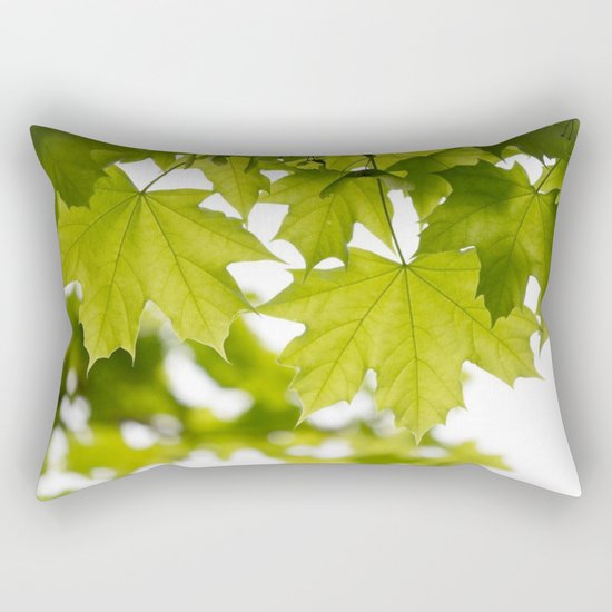 The Green Leaves of Summer Rectangular Pillow