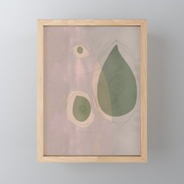 Olivieda - Modern Minimal Abstract Painting Framed Mini Art Print
