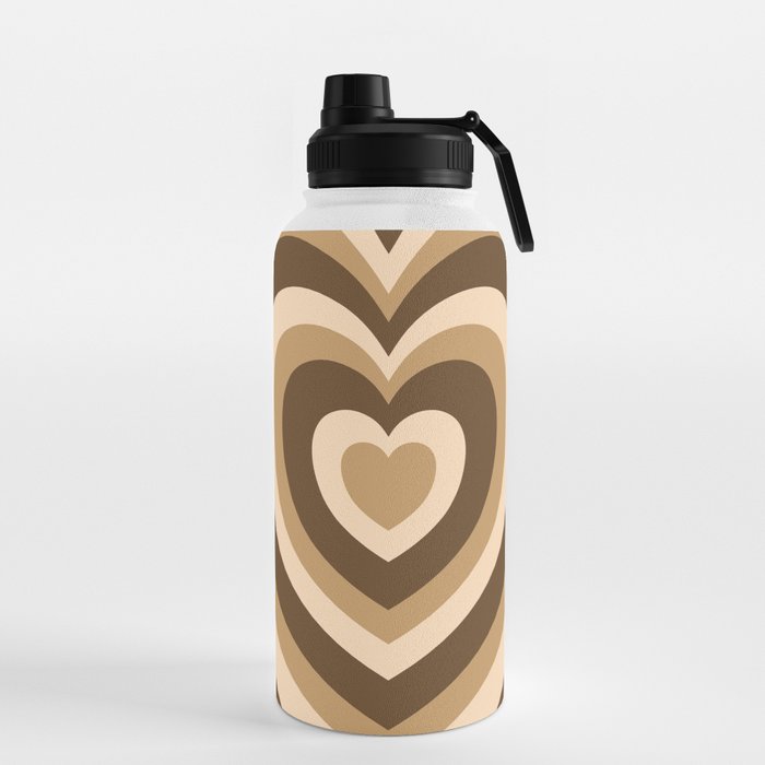  Aesthetic Square Water Bottle Fashion Minimalist Trendy To Go  Travel (Brown) : Sports & Outdoors