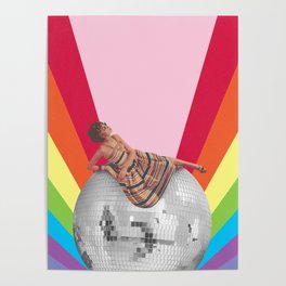 Disco Lounging Poster