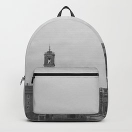 Black and White Postcard from the Ancient city of Rome, Italy Backpack