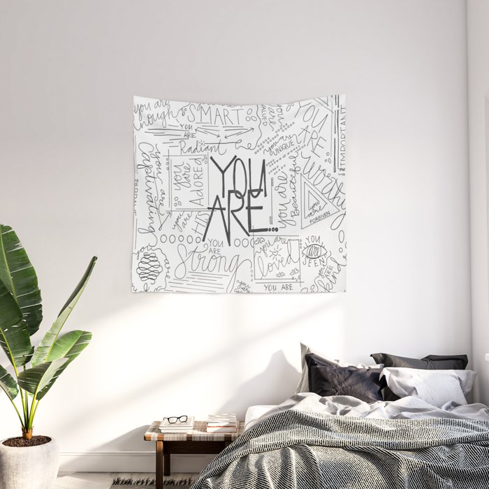 White wall sales tapestry
